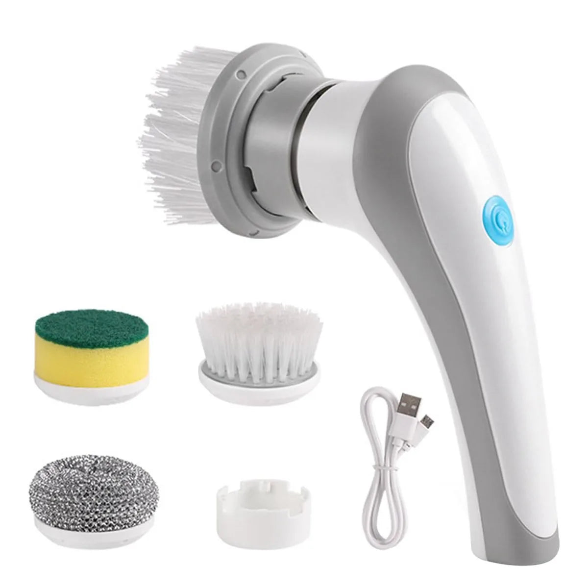 New Wireless Electric Cleaning Brush Housework Kitchen Dishwashing Brush Bathtub Tile Professional Spin Scrubber Cleaning Brush